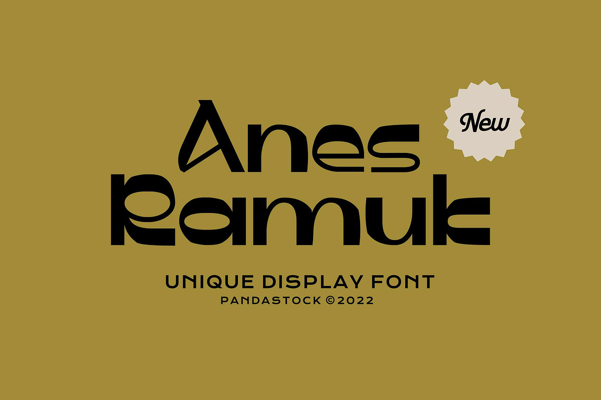 Anes Ramuk - Modern Display Font, a Sans Serif Font by Imoodev (Photo 1 of 5)