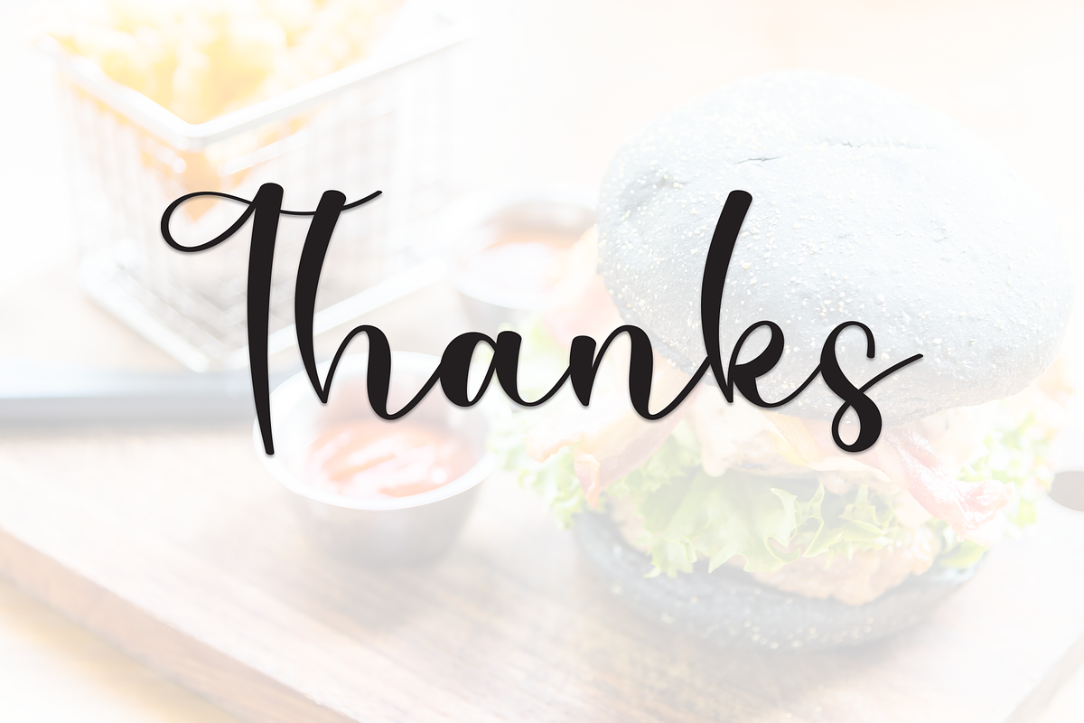 Burger Special | Script Font, a Handwritten Font by Scratchones (Photo 8 of 8)
