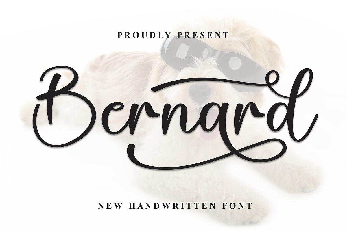 Bernard | Script Font, a Handwritten Font by Scratchones (Photo 1 of 9)