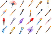 Watercolor Brushes for Procreate, an Illustration by Sublimation Artist (Thumbnail 2 of 6)