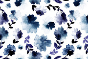 Watercolor floral pattern, a Pattern Graphic by Anya-D (Thumbnail 2 of 4)