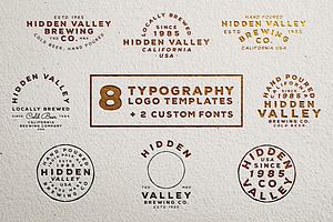 Vintage Logo Templates (+2 Fonts)