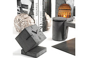 Brutalist architectural decor set, an Object 3D Model by Archidizer (Thumbnail 5 of 6)