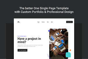 Startup One Page Template