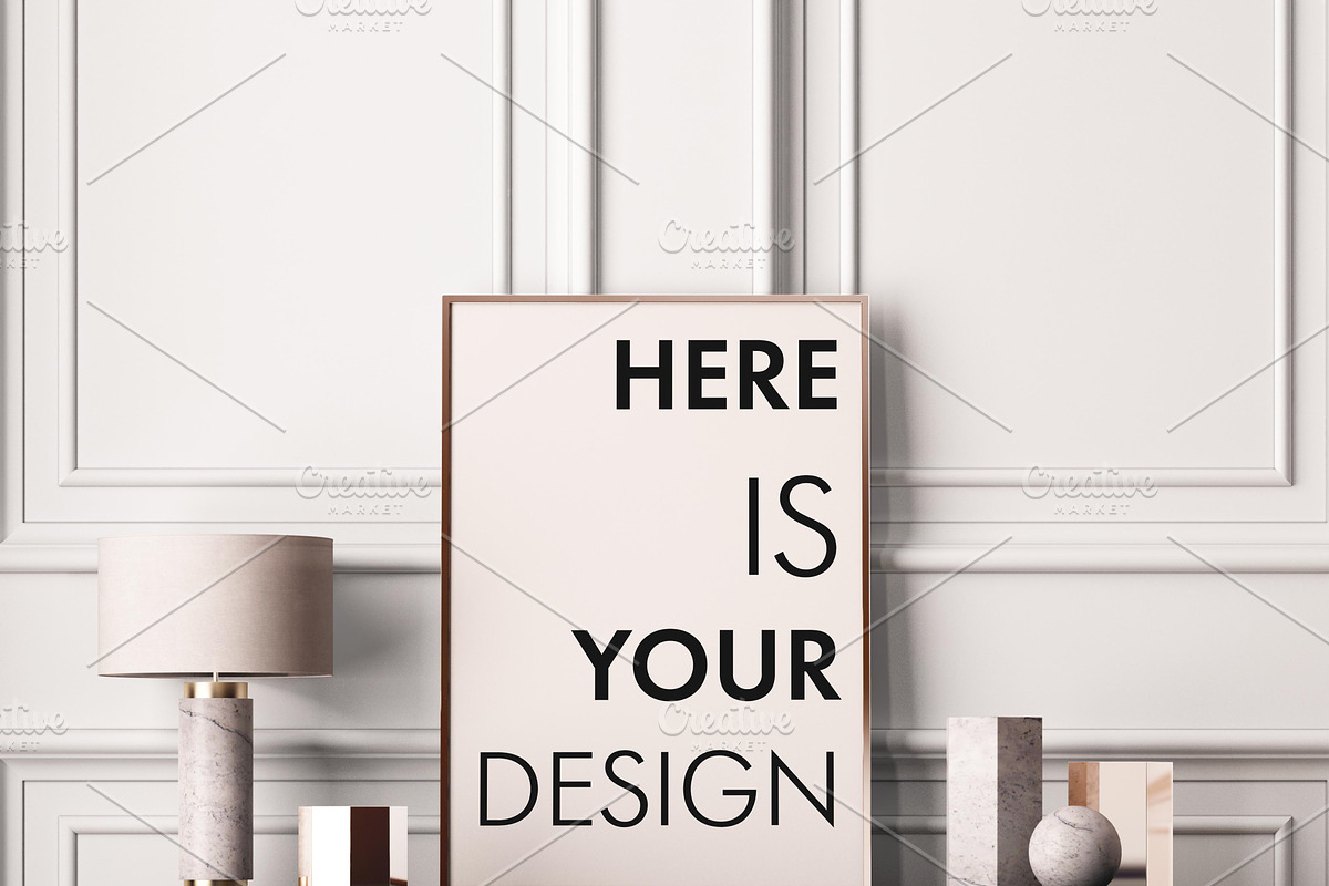15 mockup of posters in the interior, a Print Template by FilL239 (Photo 4 of 16)