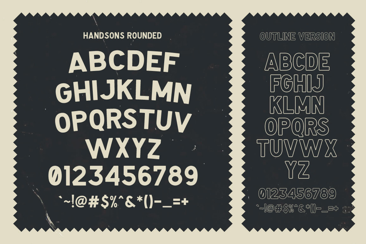 Handsons Typeface preview 5