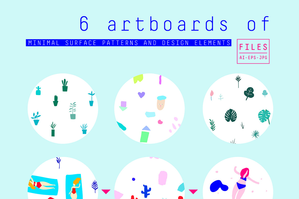minimal patterns, a Pattern Graphic by funderful (Photo 9 of 9)