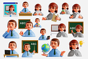 Classroom Teacher 3D Icon Set, an Object 3D Model by Eklip Studio (Thumbnail 2 of 2)