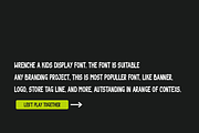 Wrenche - Kids Font, a Sans Serif Font by Iqsiart Studio (Thumbnail 2 of 7)