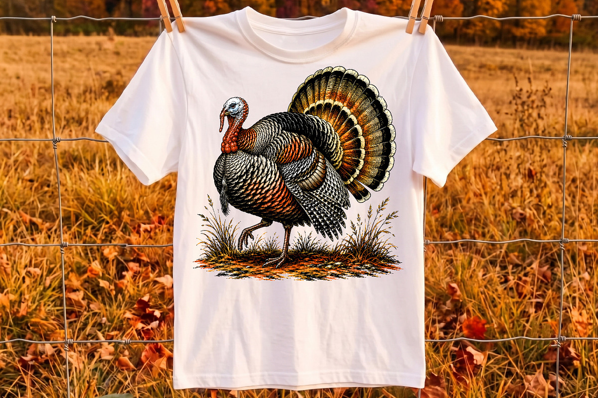 Thanksgiving Turkey Sublimation, a Seasonal Illustration by Libby Wishes (Photo 3 of 4)