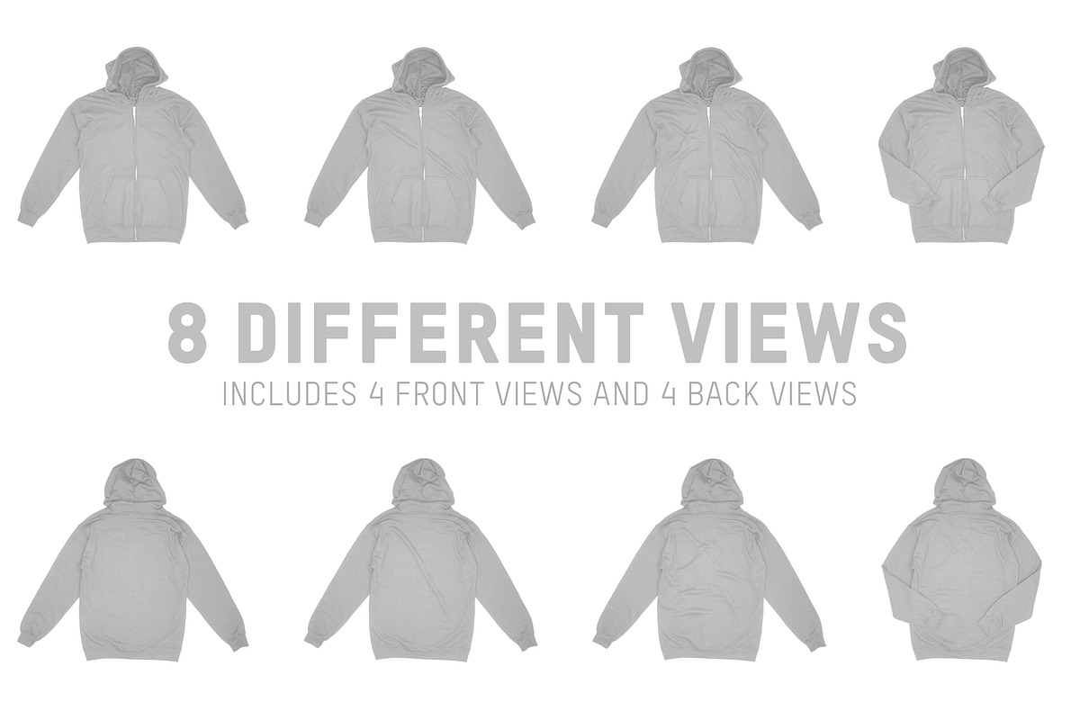 Gildan 18600 Zip Hooded Sweatshirt, a Hoody Mockup by Pixel Sauce™ (Photo 6 of 6)