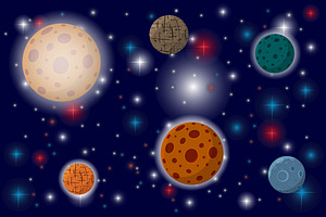 Cosmos, Planets And Stars.