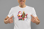 Santa Snowman Christmas Tree PNG, an Illustration by Daily.Designs (Thumbnail 2 of 5)