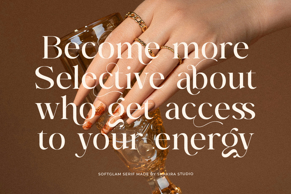 Elegant Luxury Serif - Softglam, a Serif Font by Shakira Studio (Photo 8 of 10)