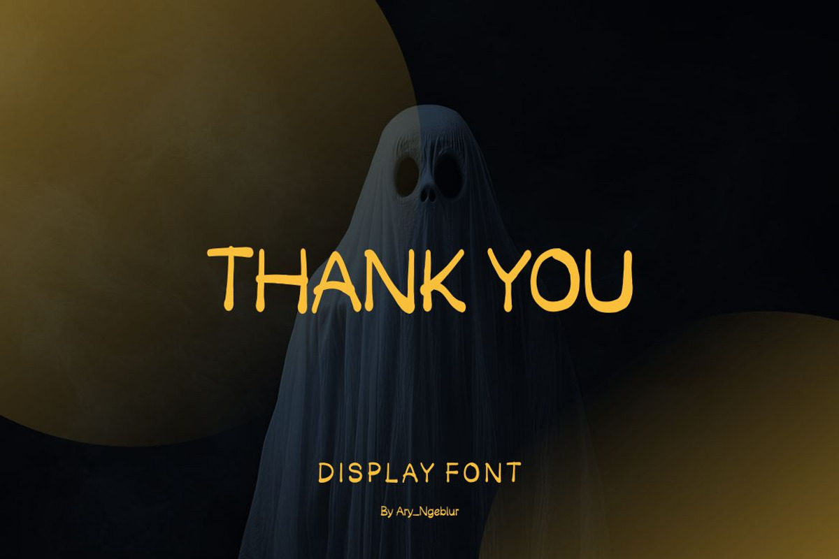 Ghostor - Display Font, a Script Font by Ary_ngeblur (Photo 5 of 5)