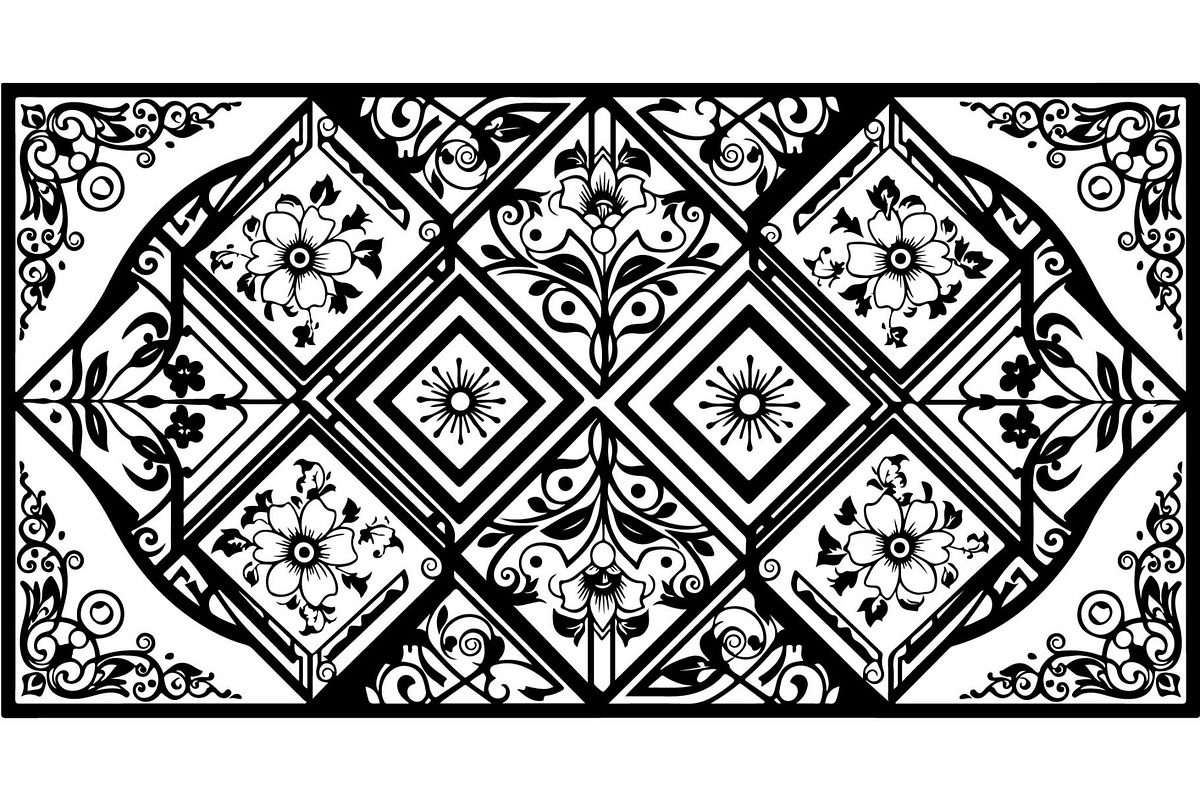 Decorative Mandala Panel Vector Set, a Decorative Illustration by Designer_Momina (Photo 19 of 21)