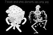 Scary Christmas Skulls, a Decorative Illustration by Samiramay (Thumbnail 5 of 5)
