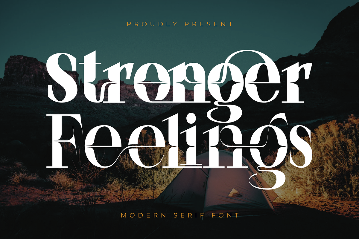 Stronger Feelings Font, a Serif Font by 177Studio (Photo 1 of 9)