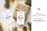 Elegant Holiday Gift Tag Mock up, a Mockup by Mie Mockup Studio (Thumbnail 2 of 7)