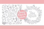Tea time doodle bundle., a Pattern Graphic by altanaka (Thumbnail 3 of 3)