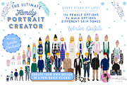 Portrait Creator Winter Family, a Person Illustration by Lauren Lesley Studio (Thumbnail 2 of 17)