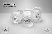 Jars with Metal /Clear Lids Mockup, a Packaging Mockup by INCDesign (Thumbnail 2 of 13)
