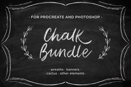 Nature & Chalk Illustrations Bundle