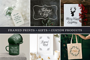 Merry Christmas Calligraphy Vectors, a Decorative Illustration by Molly Suber Thorpe (Thumbnail 4 of 7)