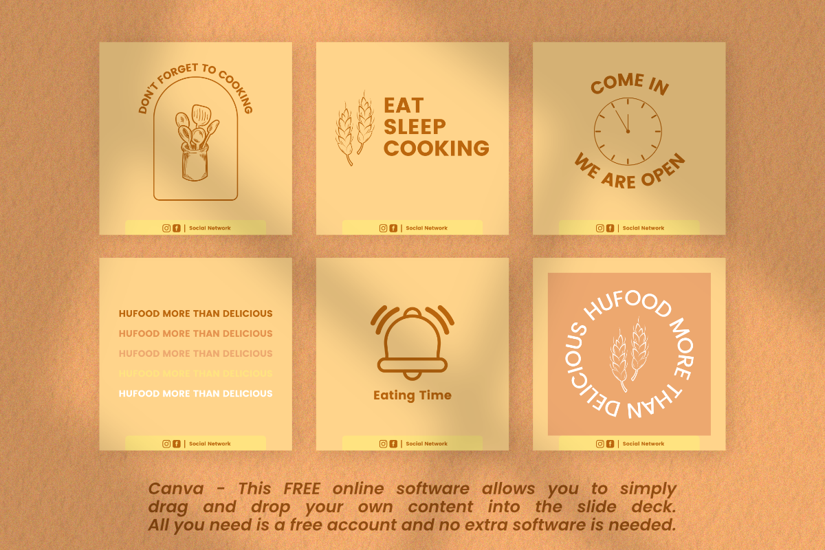 Hufood - Instagram Canva Template, a Social Media Template by ZAF Studio (Photo 6 of 7)