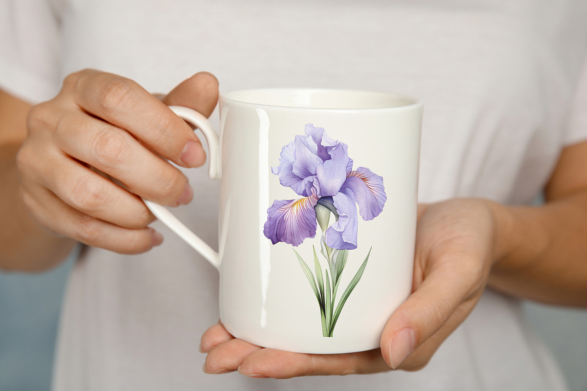Iris Flowers, a Decorative Illustration by Vasmila (Photo 6 of 9)