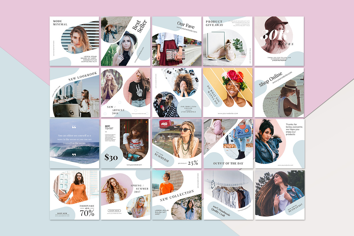 Instagram Template - Mode Minimal, a Social Media Template by muhisya (Photo 5 of 8)