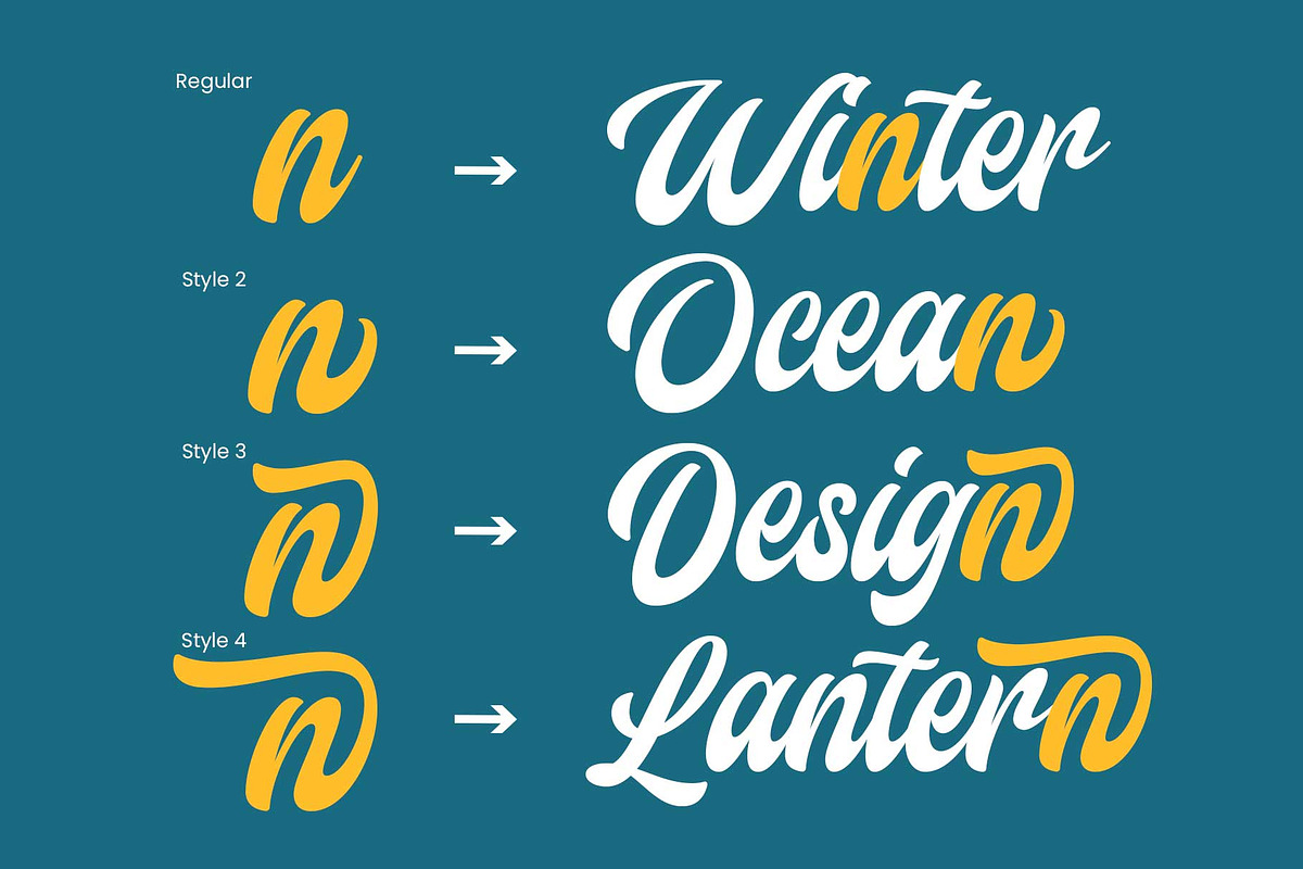 Camelate - Bold Script, a Script Font by Novitype (Photo 8 of 11)