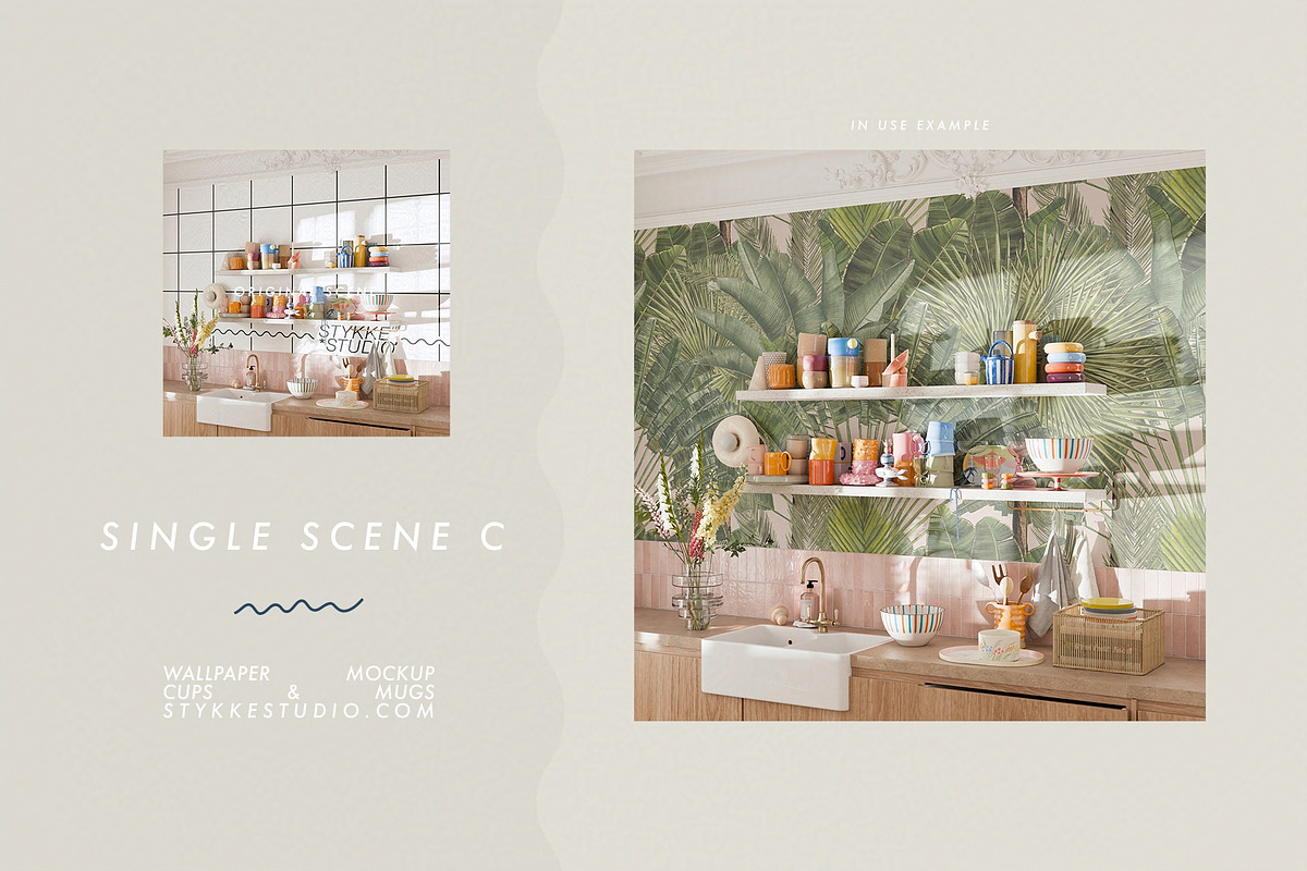 WALLPAPER MOCKUP | Kitchen Mockup, a Household Mockup by Stykke Studio (Photo 12 of 29)
