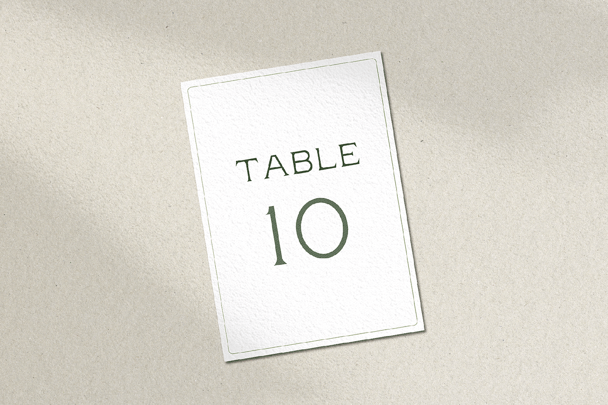Green Floral Sitting Set Templates, a Stationery Template by Paraná Studio (Photo 8 of 10)