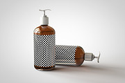 Amber Pump Bottle Mock-Up, a Pens & Pencil Mockup by TSOBG (Thumbnail 10 of 15)