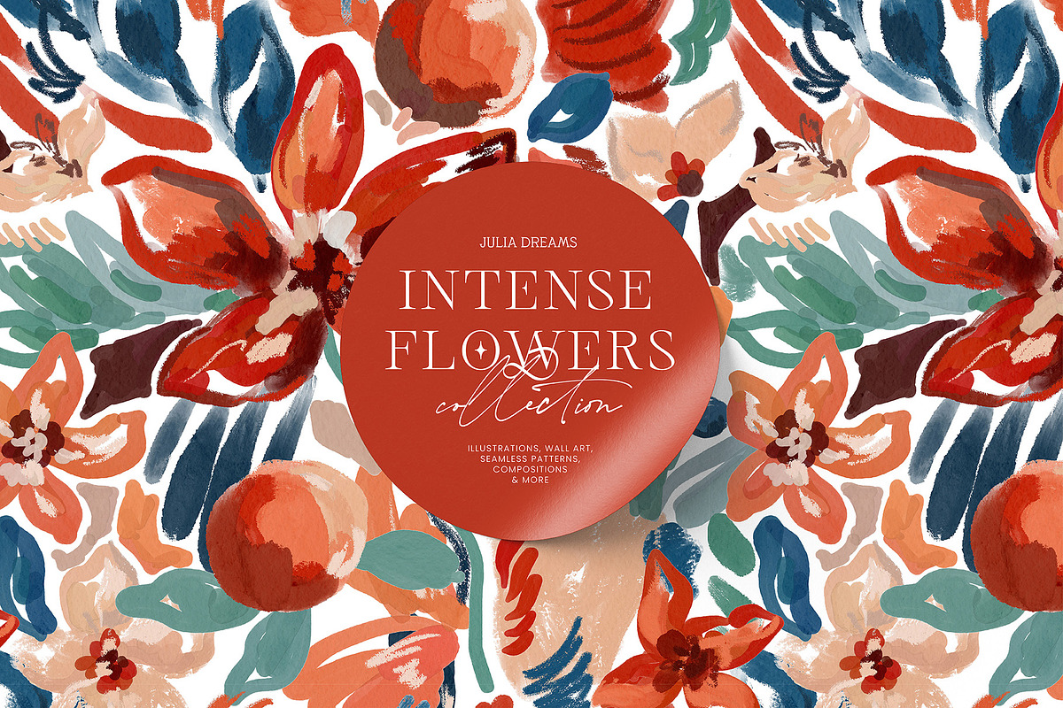 Intense Flowers Collection, an Illustration by Julia Dreams (Photo 1 of 9)