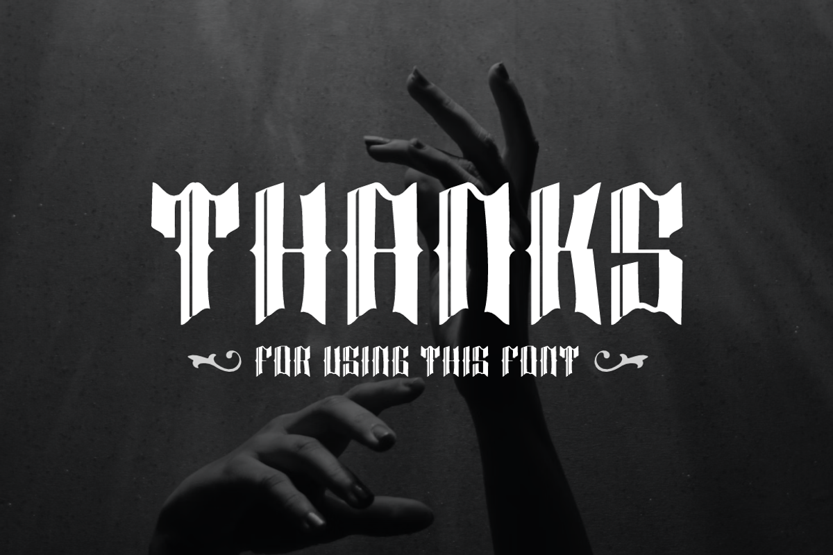Black Purhel - Medieval Font, a Blackletter Font by QR Design Studio (Photo 6 of 6)