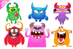 Milkshake Munchers - 6 Cute Monsters