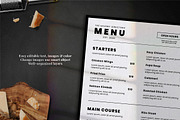 Simple Food Menu, a Print Template by The Savory Directors (Thumbnail 2 of 3)