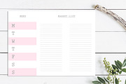 Meal Planner, Weekly Menu Planner, a Stationery Template by mpcprintables (Thumbnail 3 of 4)