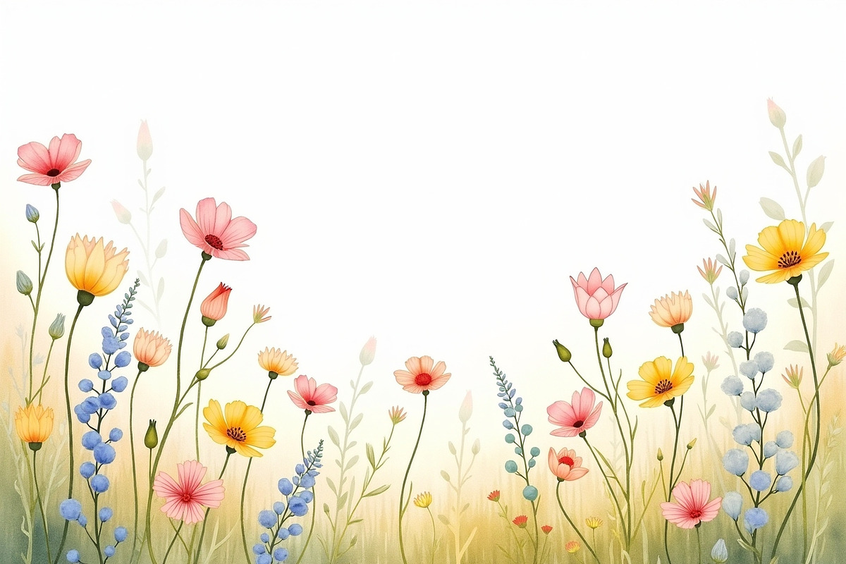 Summer Field Flower Lower Border, an Illustration by BIPLOB EXPERT (Photo 5 of 14)