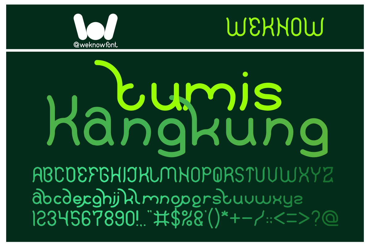 polysoup font, a Font by weknow (Photo 3 of 5)