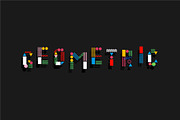 Geometric letters and numbers, a Decorative Illustration by MalinaShop (Thumbnail 2 of 3)