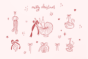 Christmas Hand Drawn Line Art, a Seasonal Illustration by Summer Nightingale Art (Thumbnail 5 of 19)