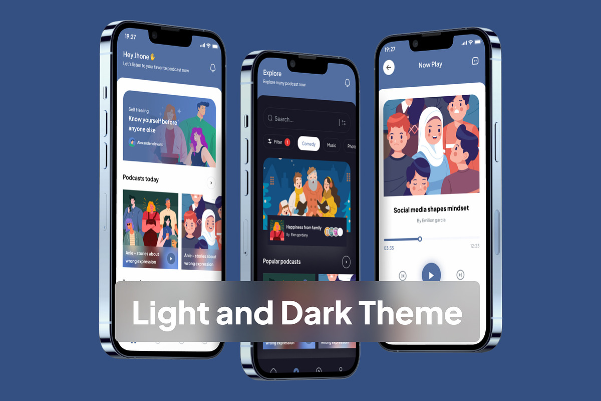 Podbay - Podcast App UI Kits, an App Template by Minialis (Photo 5 of 6)