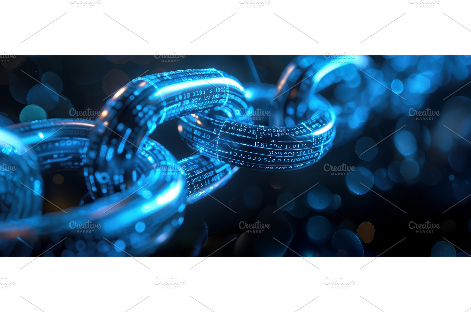 Blue Digital Blockchain Chain, a Technology Photo by piter.goskov