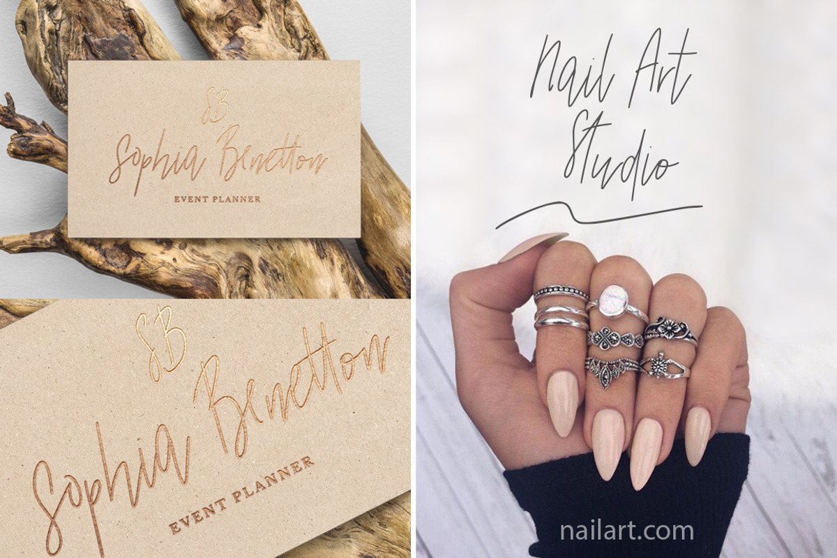 Beloved signature duo font. preview 5