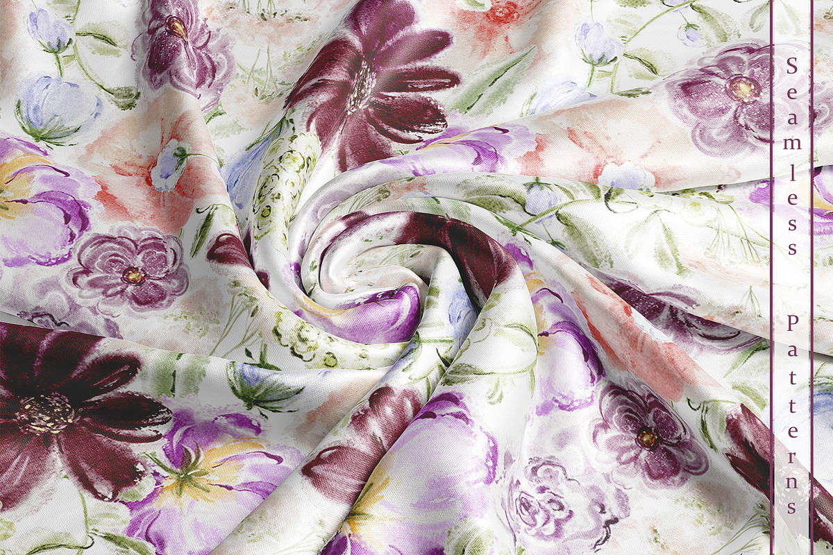 Summer Flowers Watercolor Clipart, a Decorative Illustration by LenArt (Photo 9 of 14)
