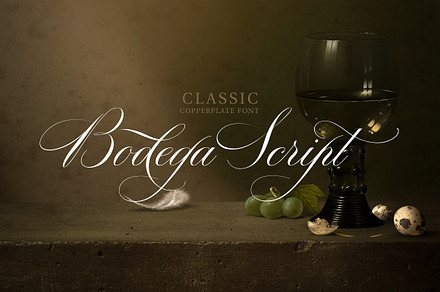Bodega Script Elegant Wedding Font, a Script Font by vatesdesign