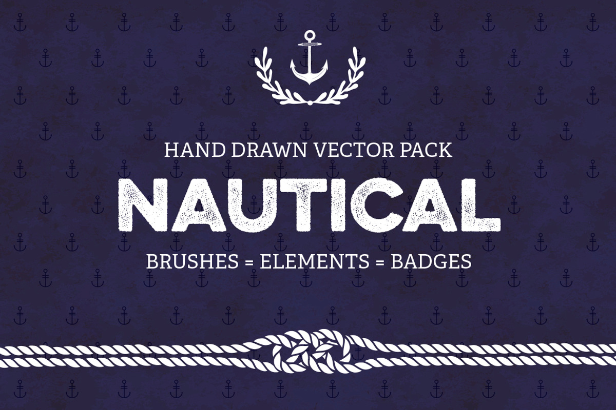 Nautical vector pack, an Illustration by SoNice (Photo 1 of 5)
